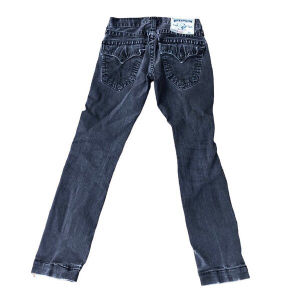 Vintage True Religion Jeans Size 27 STRAIGHT Gray - Picture 4 of 7